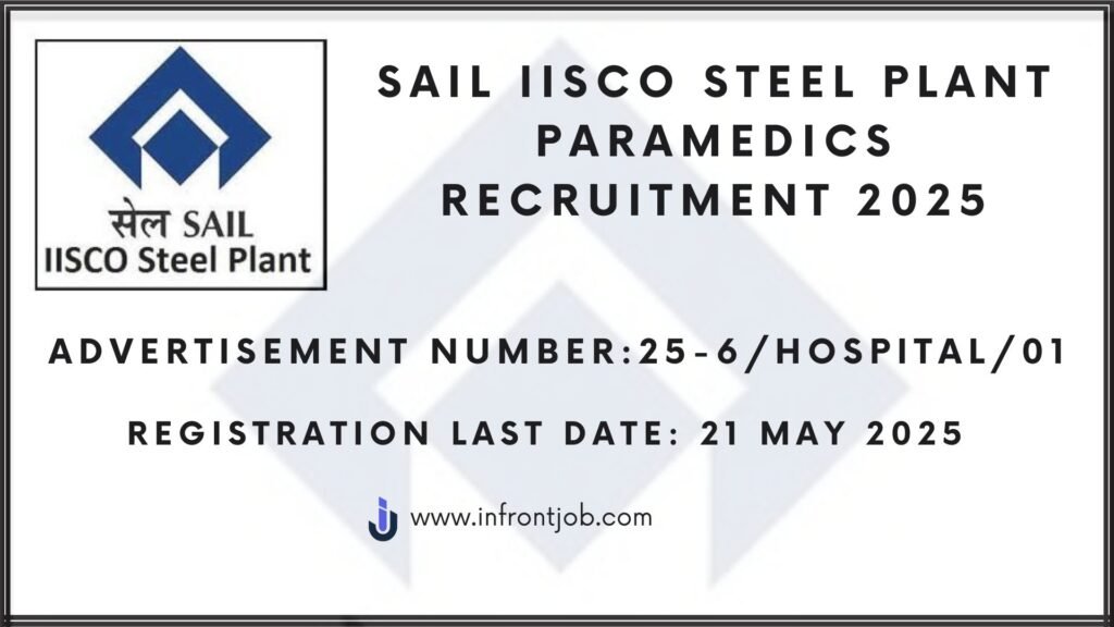 SAIL IISCO Steel Plant Paramedics Recruitment 2025