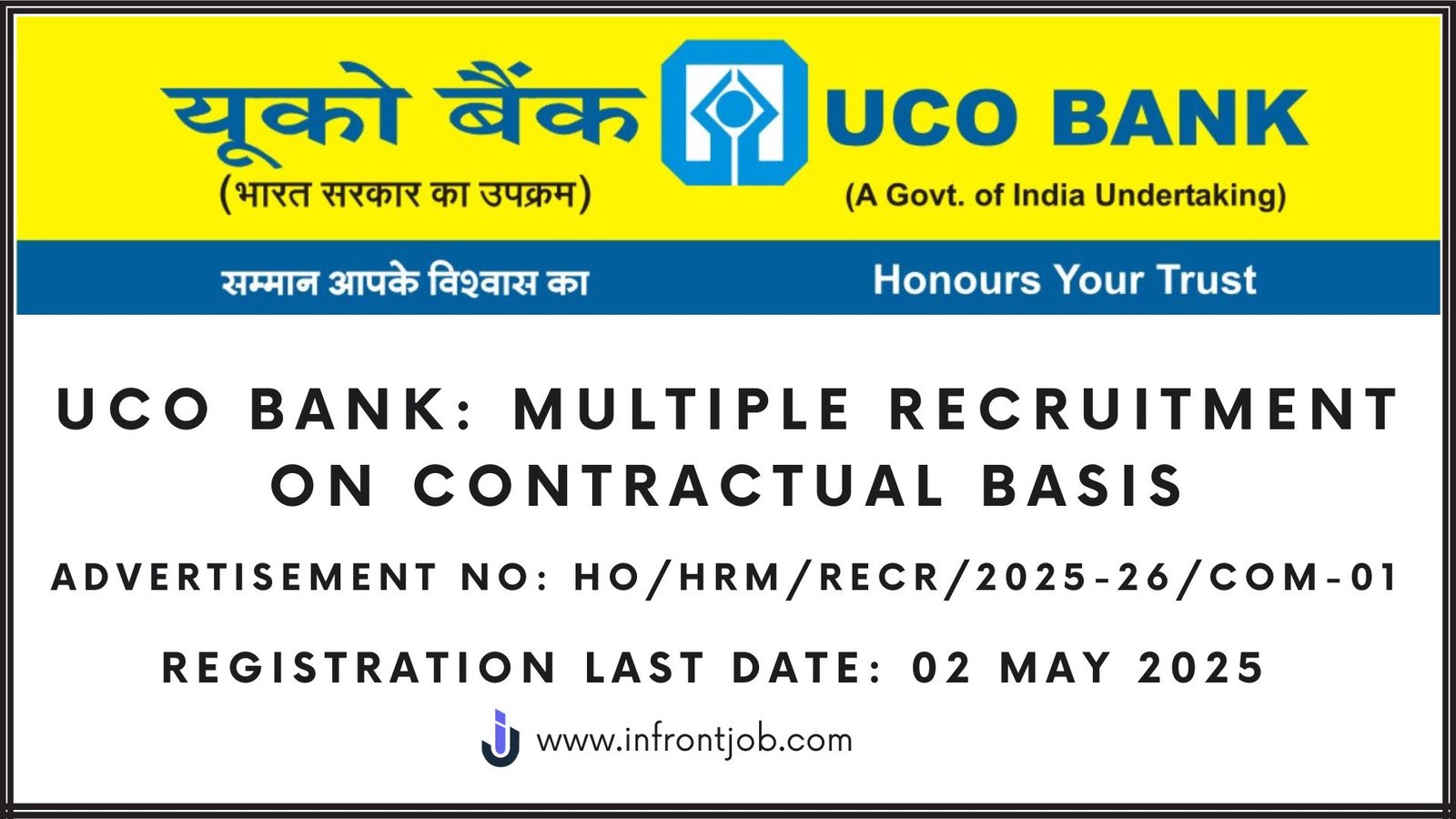 UCO Bank 2025: Recruitment on Contractual Basis