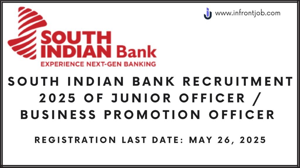 South Indian Bank Recruitment 2025 of Junior Officer / Business Promotion Officer