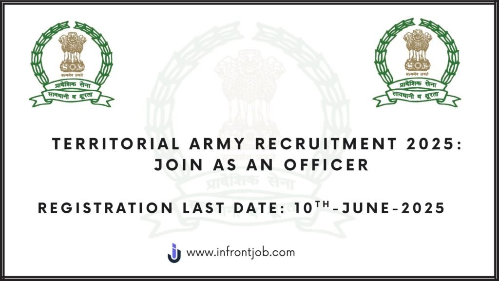 Territorial Army Recruitment 2025: Join as an Officer