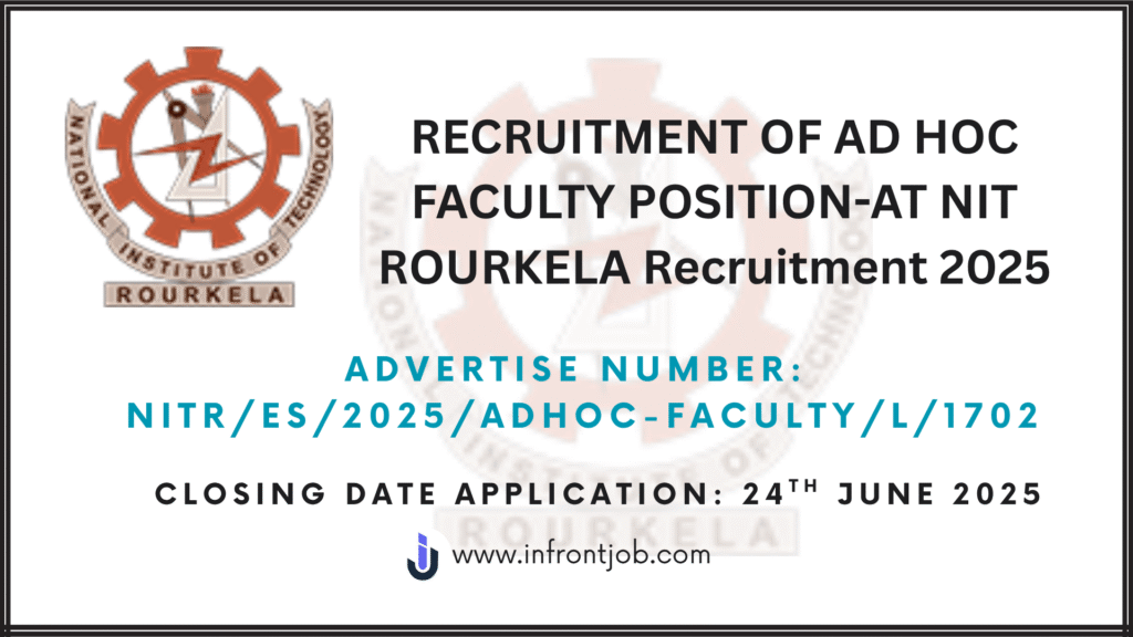 NIT,
NIT Rourkela,
NIT RKL,
Teaching jobs,