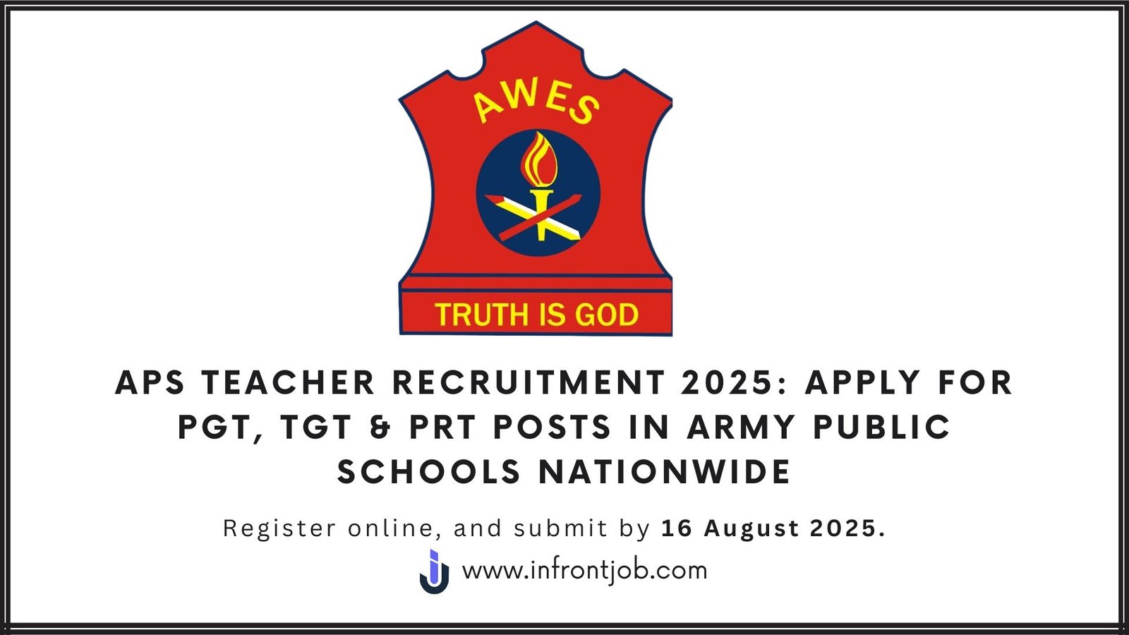 APS Teacher Recruitment 2025: Apply for PGT, TGT & PRT Posts in Army Public Schools Nationwide