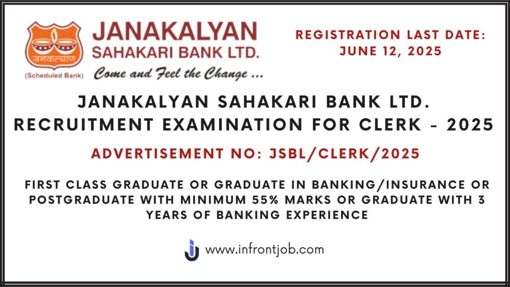 Janakalyan Sahakari Bank Clerk 2025