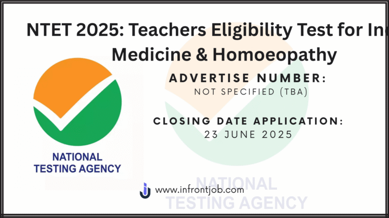 NTET 2025: Teachers Eligibility Test for Indian Medicine & Homoeopathy