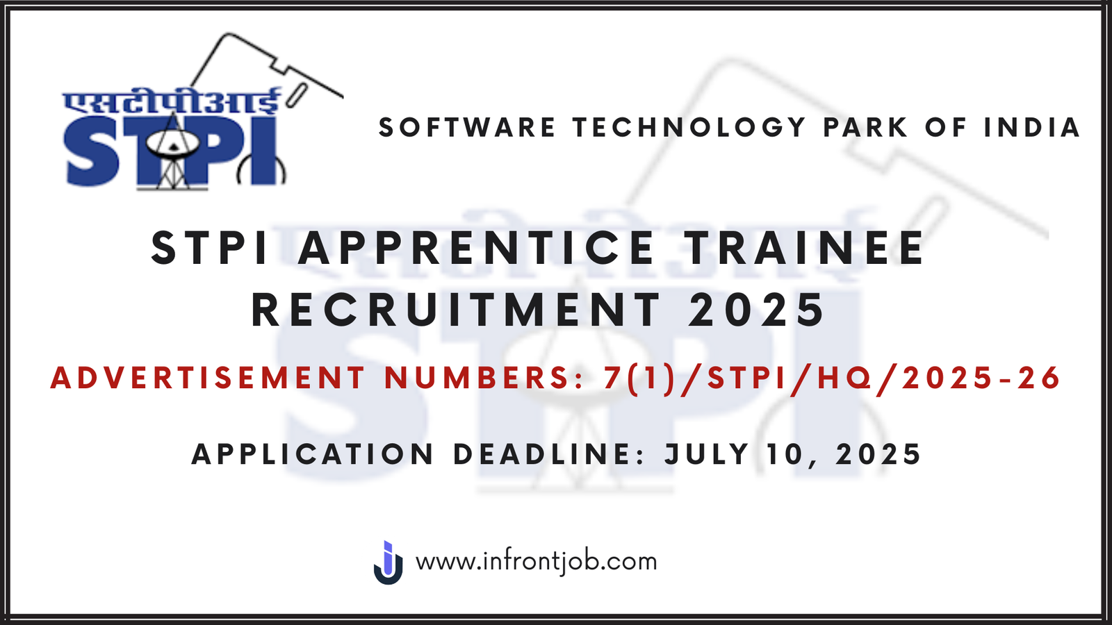 STPI Apprentice Recruitment 2025: Apply by July 10