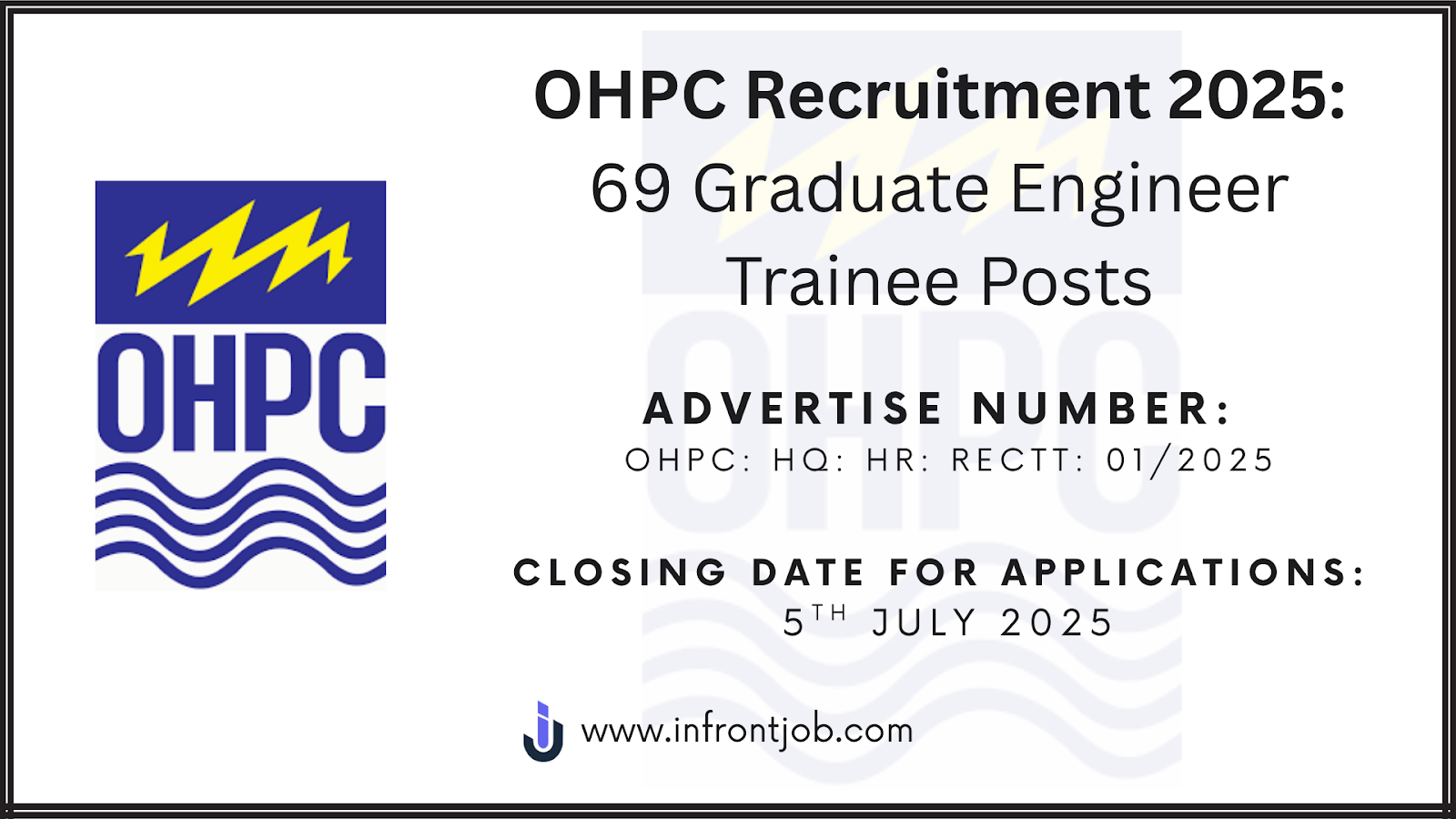 OHPC GET Recruitment 2025: 69 Engineer Posts Open