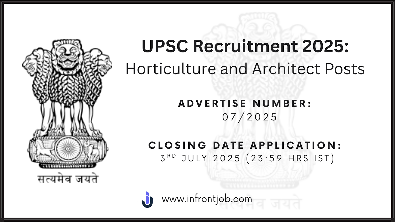 UPSC Recruitment 2025 – Apply Online for 18 Horticulture and Architect Posts