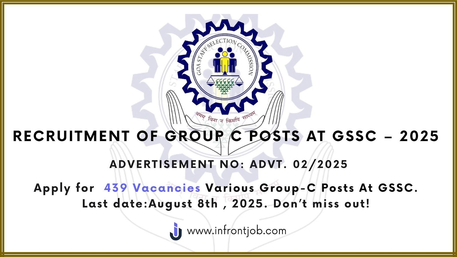 GSSC Group C Recruitment 2025: Apply Online for 439 Posts in Goa