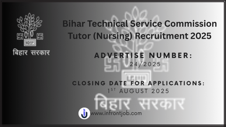 BTSC Recruitment 2025: 498 Nursing Tutor Vacancies