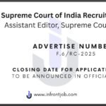 Supreme Court Recruitment 2025 – Assistant Editor Posts (5 Vacancies)