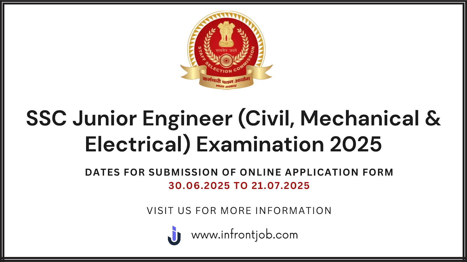 SSC Junior Engineer JE Recruitment 2025 – Apply Now