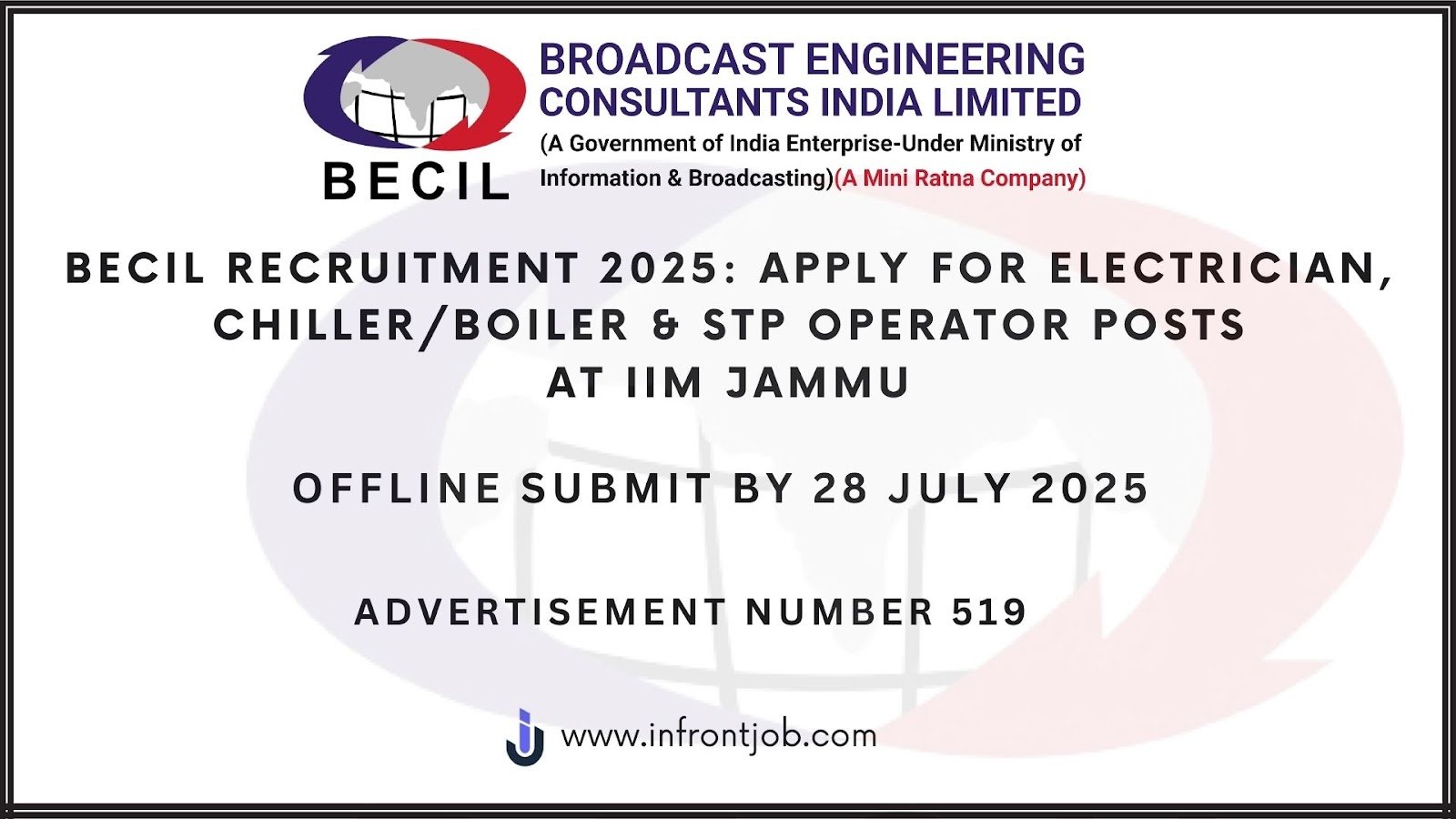 BECIL Recruitment 2025 – Apply for 10 Technical Posts