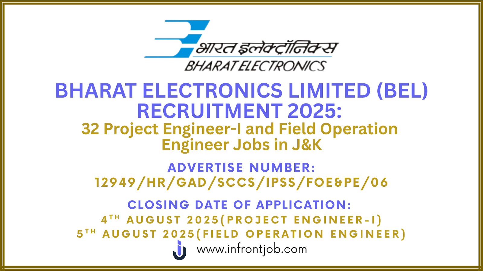 BEL - 32 Project Engineer & Field Operation Engineer Jobs