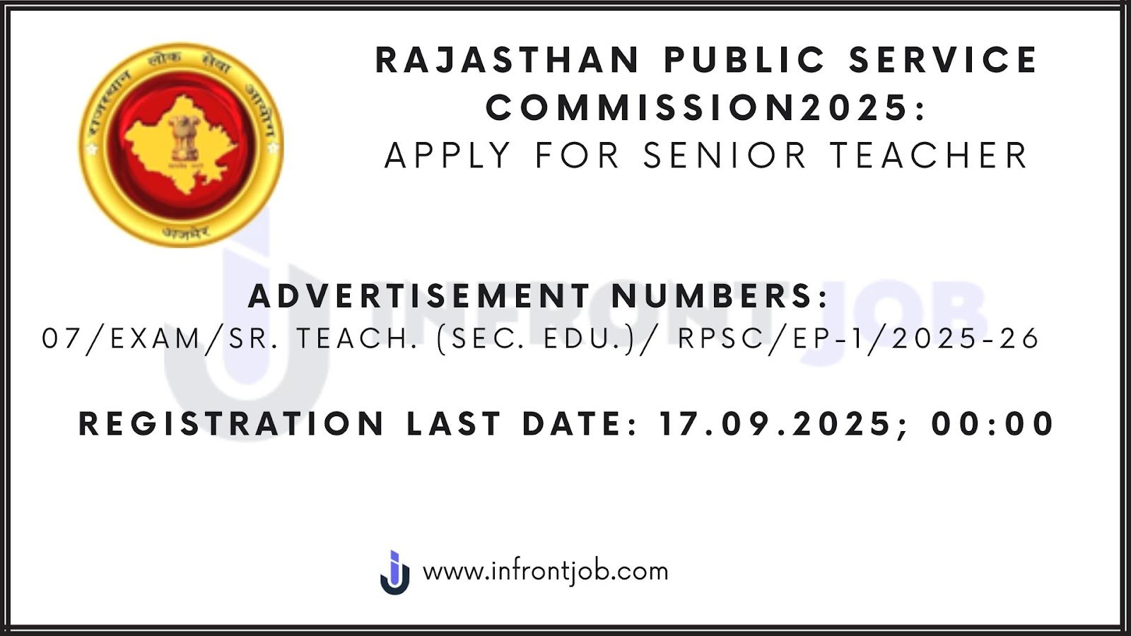 RPSC Recruitment 2025 – Apply Online for 6500 Senior Teacher Posts in Rajasthan