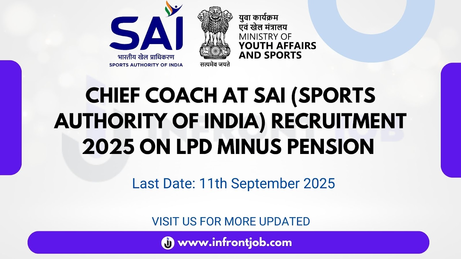 Chief Coach at SAI Recruitment 2025 – Apply Online for 30 Vacancies