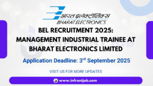 BEL Management Industrial Trainee Recruitment 2025 – Walk-in Interview on 3rd September