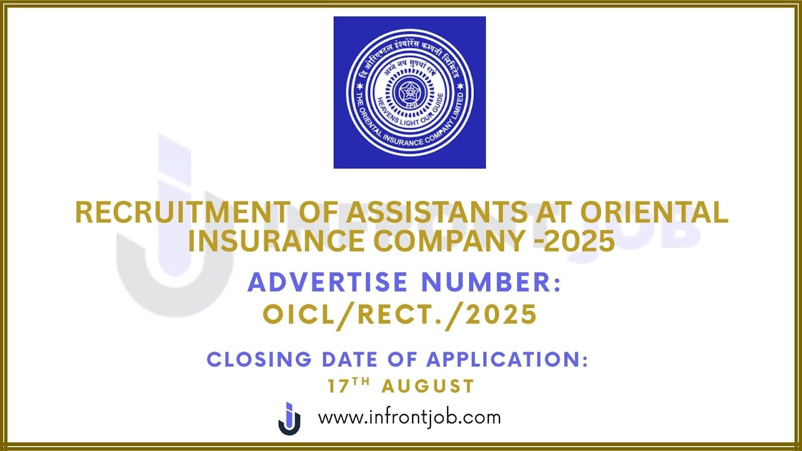 OICL Recruitment 2025: Apply Online for 500 Assistant Vacancies
