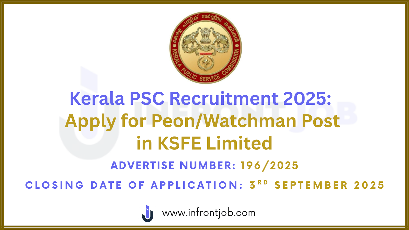 Kerala PSC Recruitment 2025 – Apply for 49 Peon/Watchman Posts in KSFE Limited