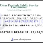 UPPSC Assistant Teacher Recruitment 2025 – Apply Online for 7466 TGT Posts