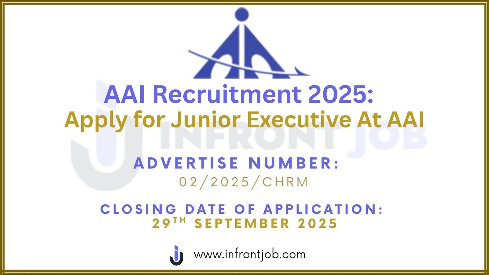 AAI Recruitment 2025 – 490 Junior Executive Vacancies via GATE