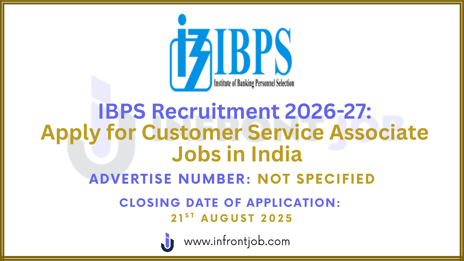 IBPS Recruitment 2026-27 – Apply Online for Customer Service Associate Jobs