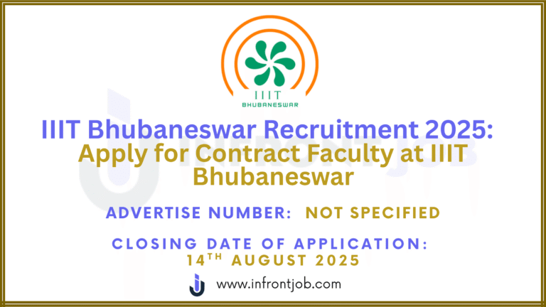 IIIT Bhubaneswar Recruitment 2025 – 8 Contract Faculty Vacancies