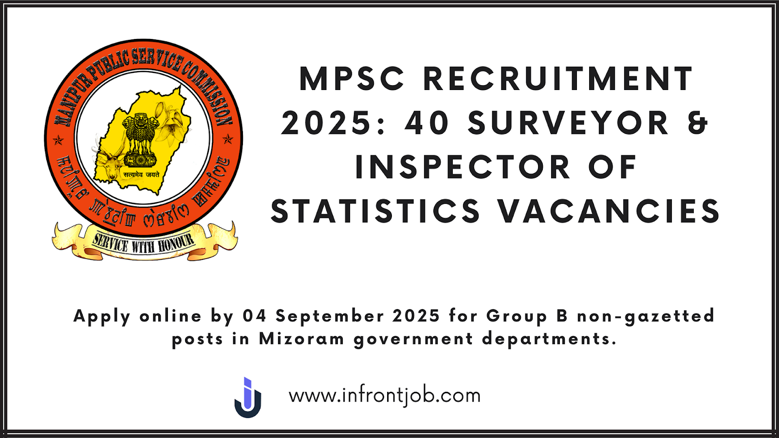 MPSC Recruitment 2025: 40 Surveyor & Inspector of Statistics Vacancies in Mizoram