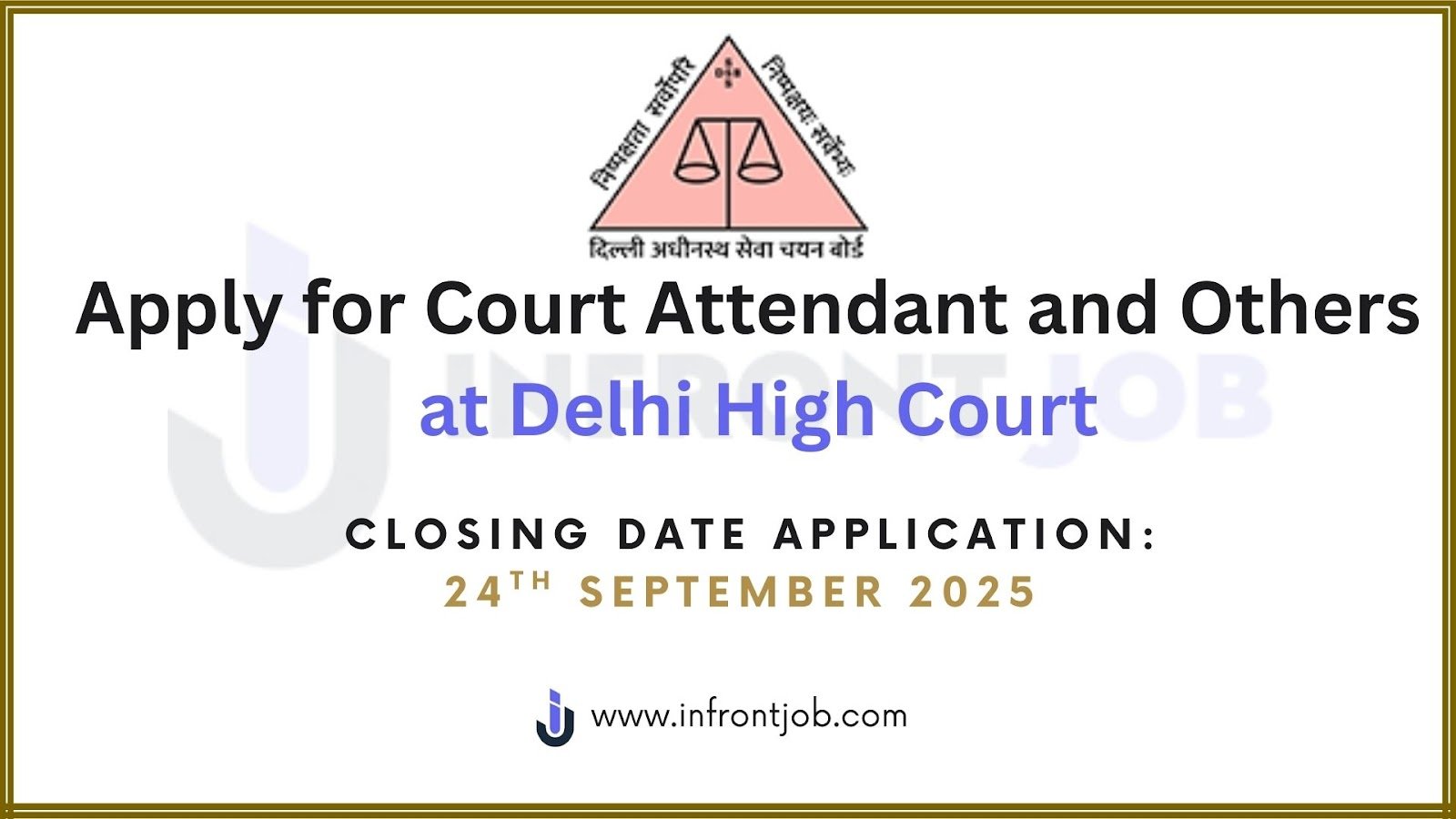 DSSSB Court Attendant Recruitment 2025 – 334 Vacancies