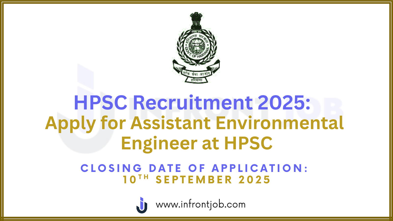 HPSC Assistant Environmental Engineer Recruitment 2025 – 29 Vacancies in Haryana Pollution Control Board