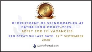 Patna High Court Stenographer Recruitment 2025 – 111 Vacancies