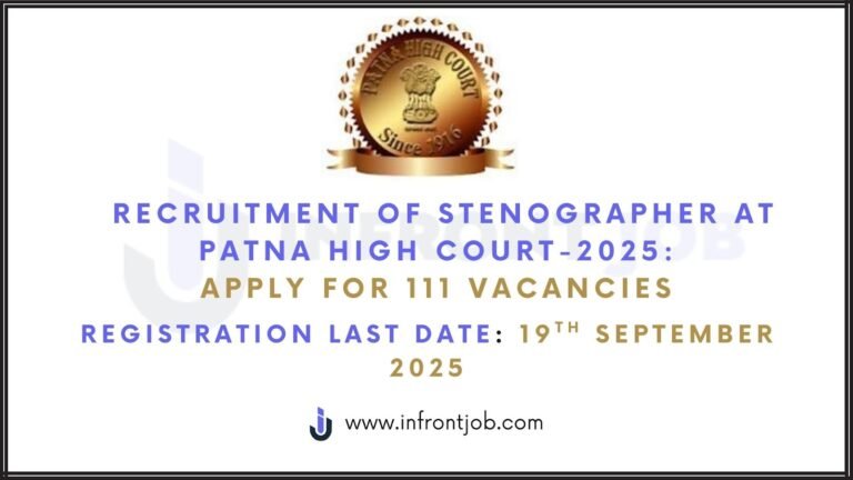 Patna High Court Stenographer Recruitment 2025 – 111 Vacancies
