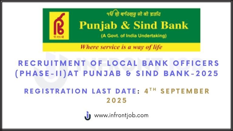 Punjab & Sind Bank Local Bank Officer Recruitment 2025 – 30 Vacancies