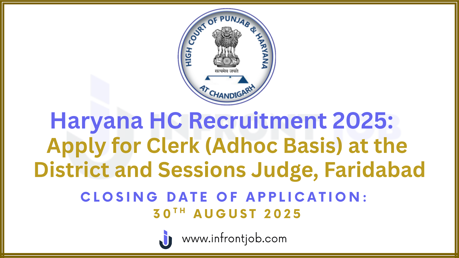 Faridabad Clerk Recruitment 2025 – 31 Vacancies, Eligibility & Application Process