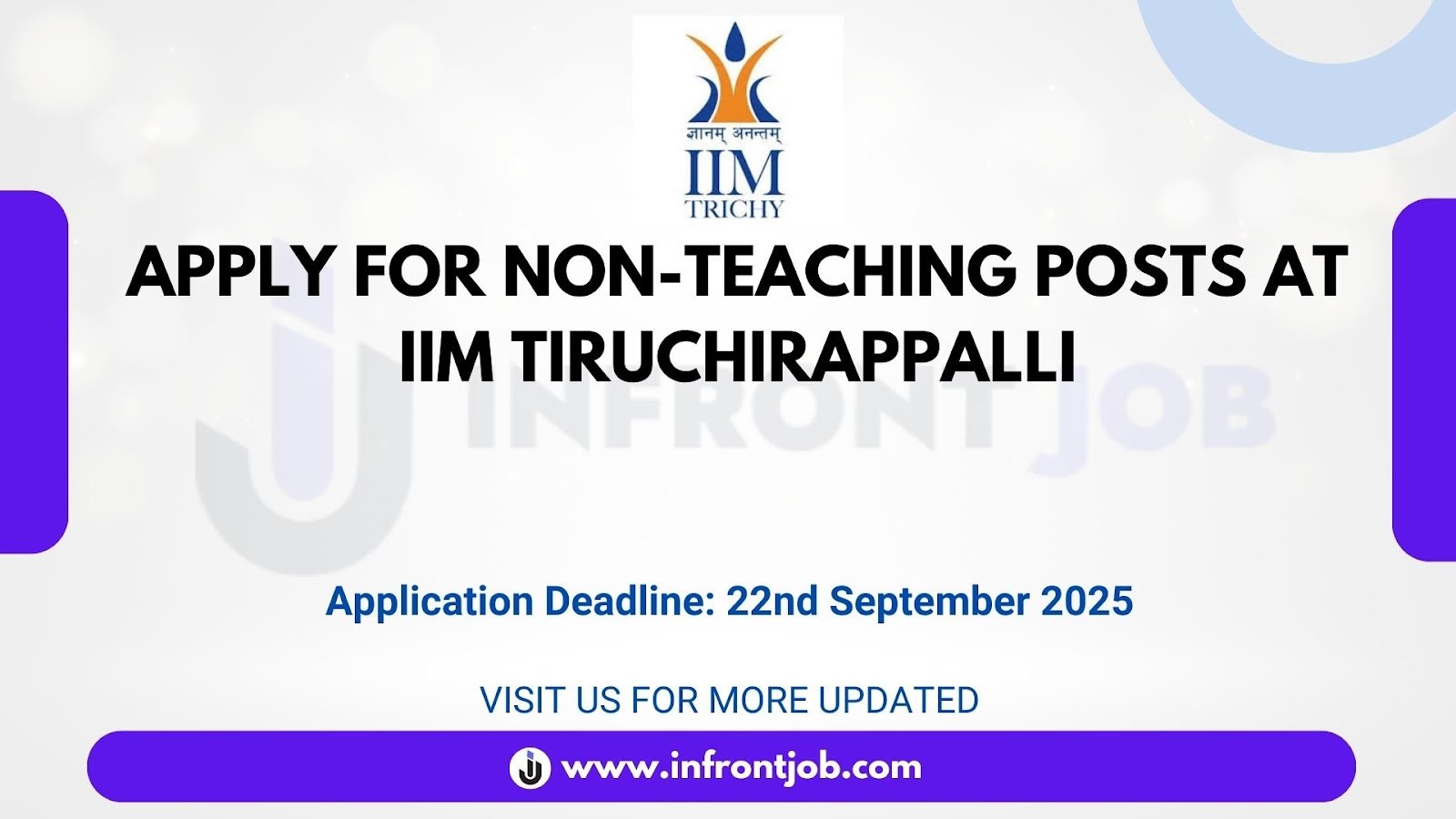 IIM Trichy Non Teaching Jobs 2025 – Apply for 18 Posts