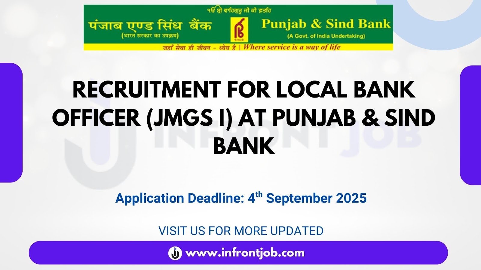 Punjab and Sind Bank LBO Recruitment 2025 – 750 Officer Posts