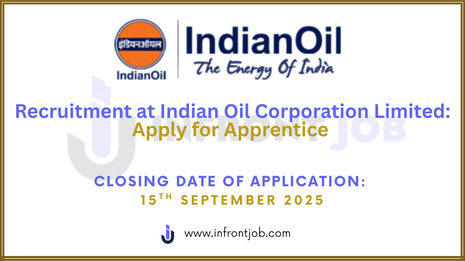 IOCL Apprentice Recruitment 2025 – 405 Vacancies in Western Region