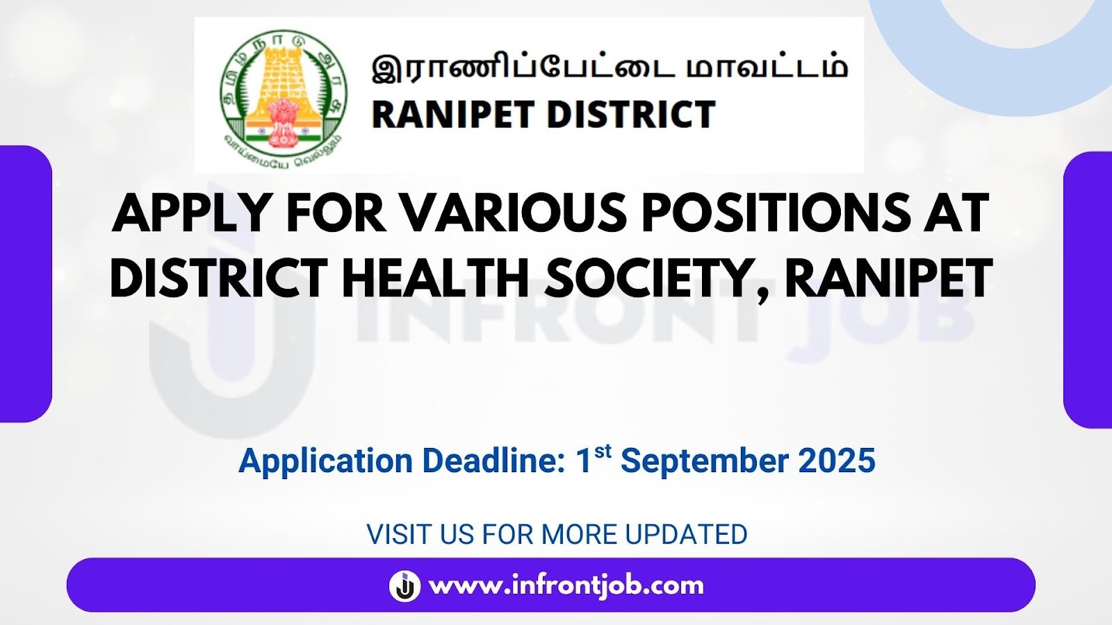 Ranipet DHS Recruitment 2025 – 40 Health Staff Vacancies