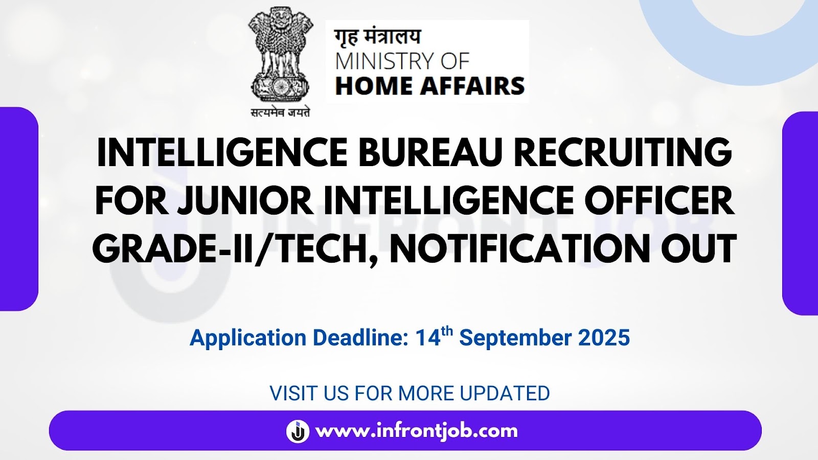 IB JIO-II/Tech Recruitment 2025 – Apply Online for 394 Junior Intelligence Officer Posts