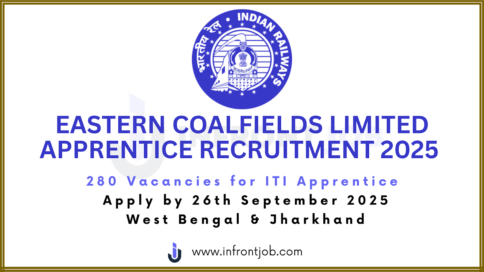 ECL ITI Apprentice Recruitment 2025 – 280 Vacancies
