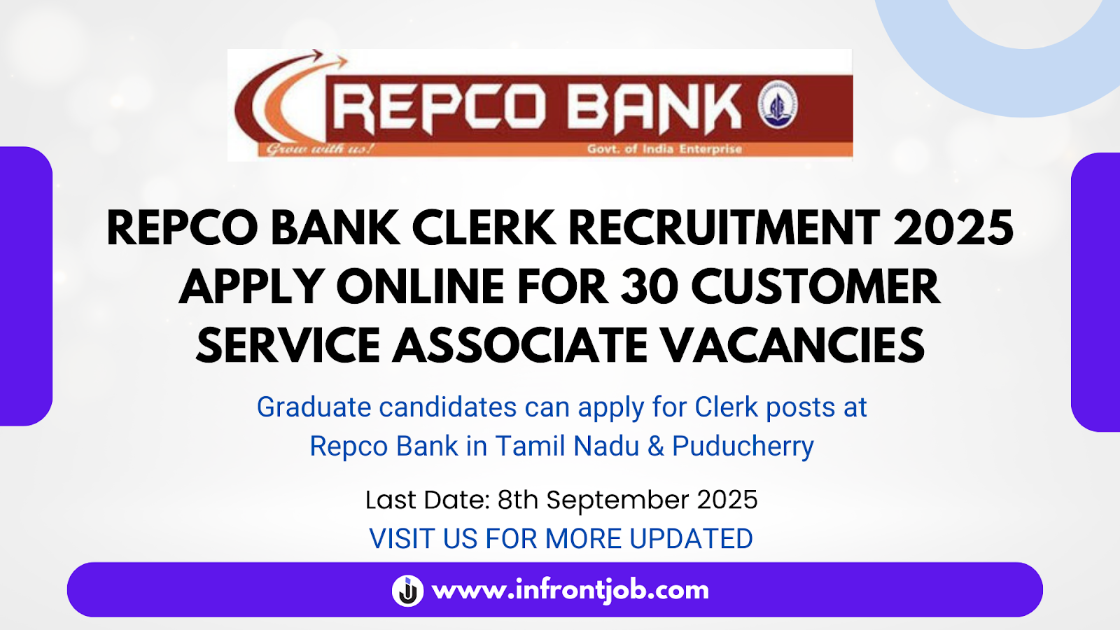 Repco Bank Clerk Recruitment 2025 – Apply for 30 Customer Service Associate Vacancies