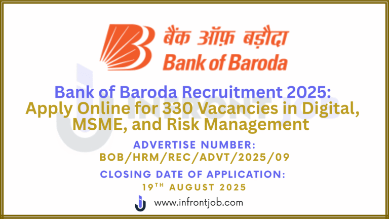 Bank of Baroda Recruitment 2025 – Apply Online for 330 Digital, MSME, Risk Posts