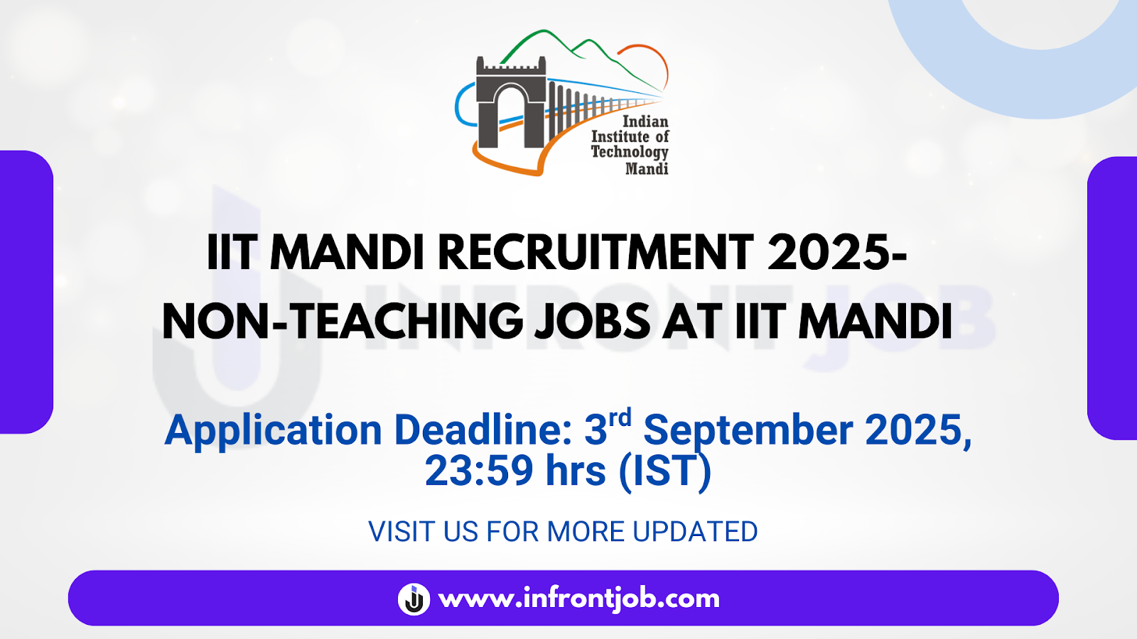 IIT Mandi Non-Teaching Recruitment 2025 – Apply Online for 16 Posts