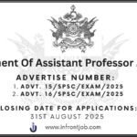 SPSC Recruitment 2025: Assistant Professor Posts in B.Ed College & Education Department