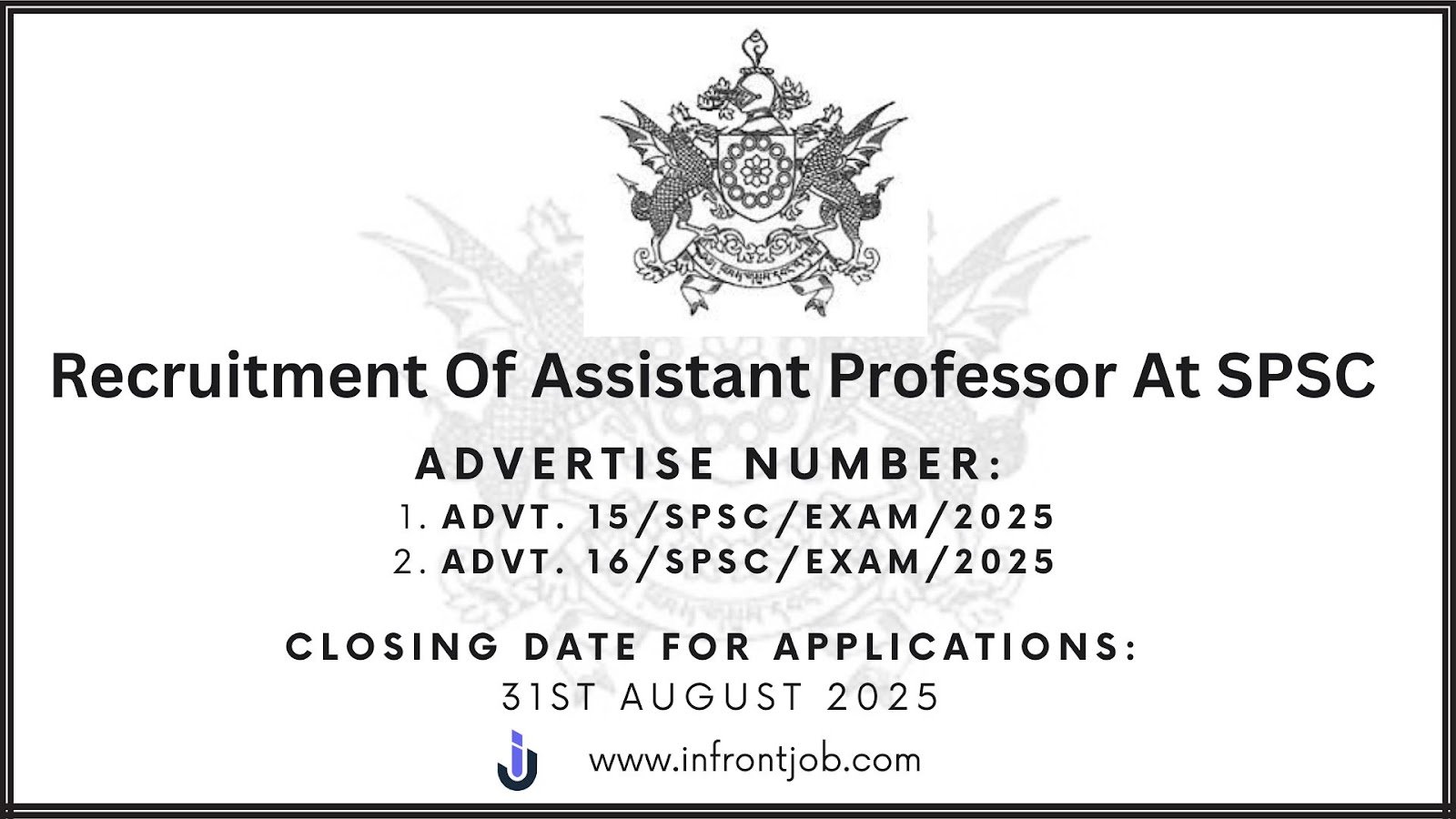 SPSC Recruitment 2025: Assistant Professor Posts in B.Ed College & Education Department