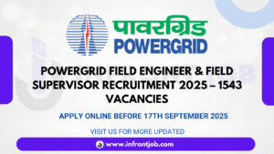 POWERGRID Recruitment 2025 – 1543 Field Engineer & Supervisor Posts