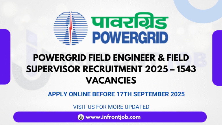 POWERGRID Recruitment 2025 – 1543 Field Engineer & Supervisor Posts