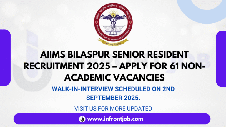 AIIMS Bilaspur Senior Resident Recruitment 2025 – Apply for 61 Non-Academic Vacancies