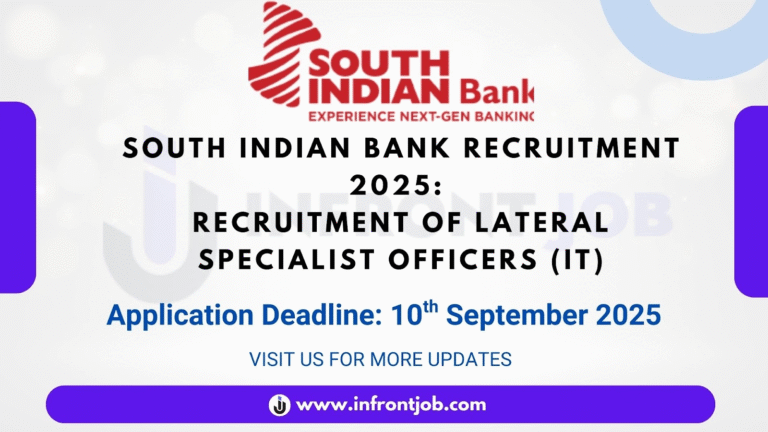 IT Specialist Officer Recruitment at South Indian Bank 2025 – Apply Online for Multiple IT Roles
