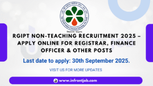 RGIPT Non-Teaching Recruitment 2025 – Apply Now