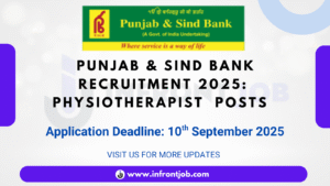 Punjab & Sind Bank Physiotherapist Recruitment 2025